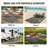 Modern Geometric Outdoor Rug, Beige Camping Mat, Farmhouse Washable Non-Slip Rug for Patio and Garden Use.-18948138