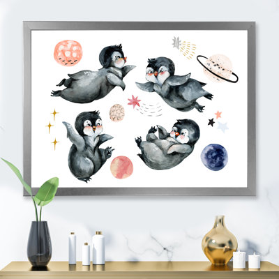 Mignon petit pingouin III - art sur toile pour enfants