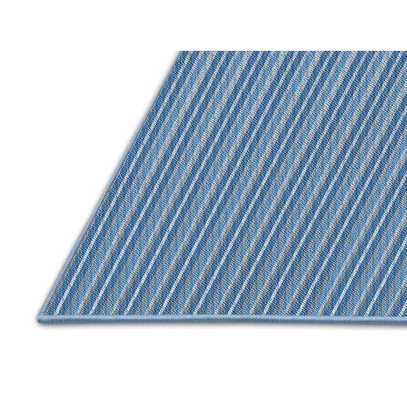 Tapis de zone bleue à motifs, Rectangle 2 pi x 5 pi