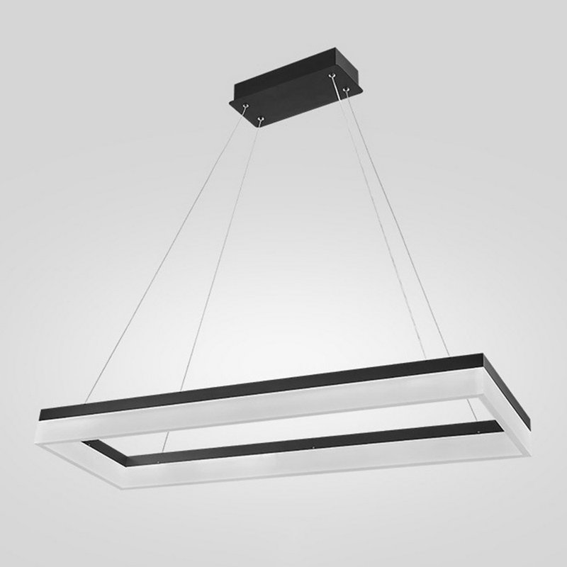 Luminaire suspendu rectangulaire à 1 lumière pour îlot de cuisine Chenea