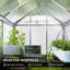 Serre de jardin en polycarbonate en aluminium 6 pi x 4 pi x 6,6 pi