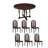 Sturdy Solid Wood Round Dining Table Sets.-112698872