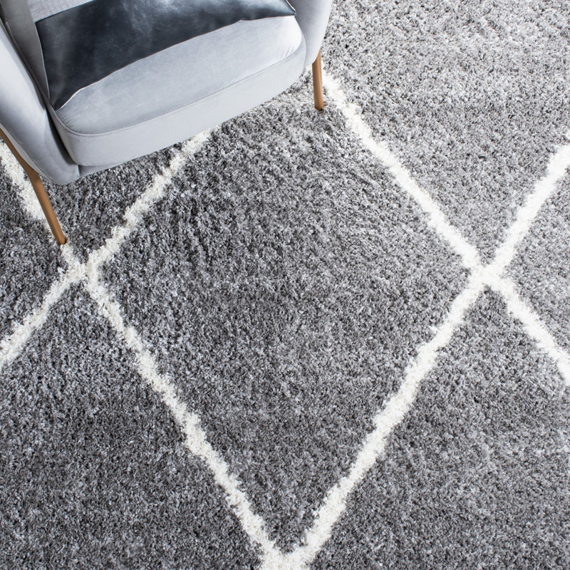 Poulsen Shag 500 Performance Geometric Rug, Square 6'7"