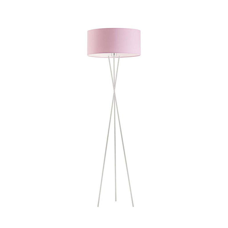 Arless 160cm Tripod Floor Lamp, Light Pink, Silver