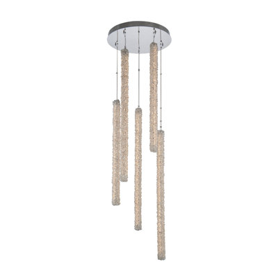 Lina 5 LT Chrome/Clear Multi-Pendant Allegri