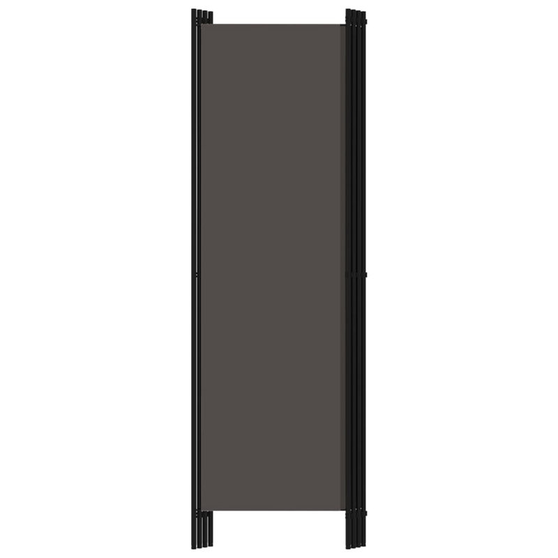 Abdisamad 3 Panel Room Divider, 180cm H x 150cm W, Anthracite, 3