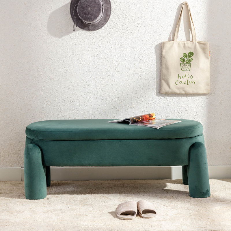 Banc de rangement Lolanda, Vert
