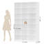 Bibliothèque standard à 86 niveaux H 86 "x L 47,2"-323526301