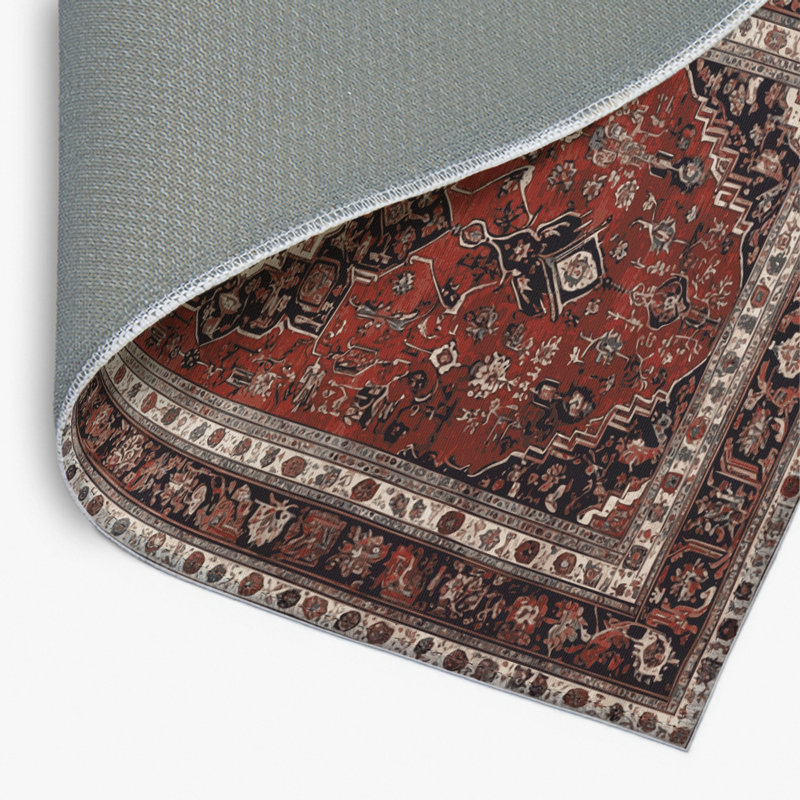 Tapis d'intérieur et d'extérieur brun Persian, Rectangulaire 8 pi x 10 pi