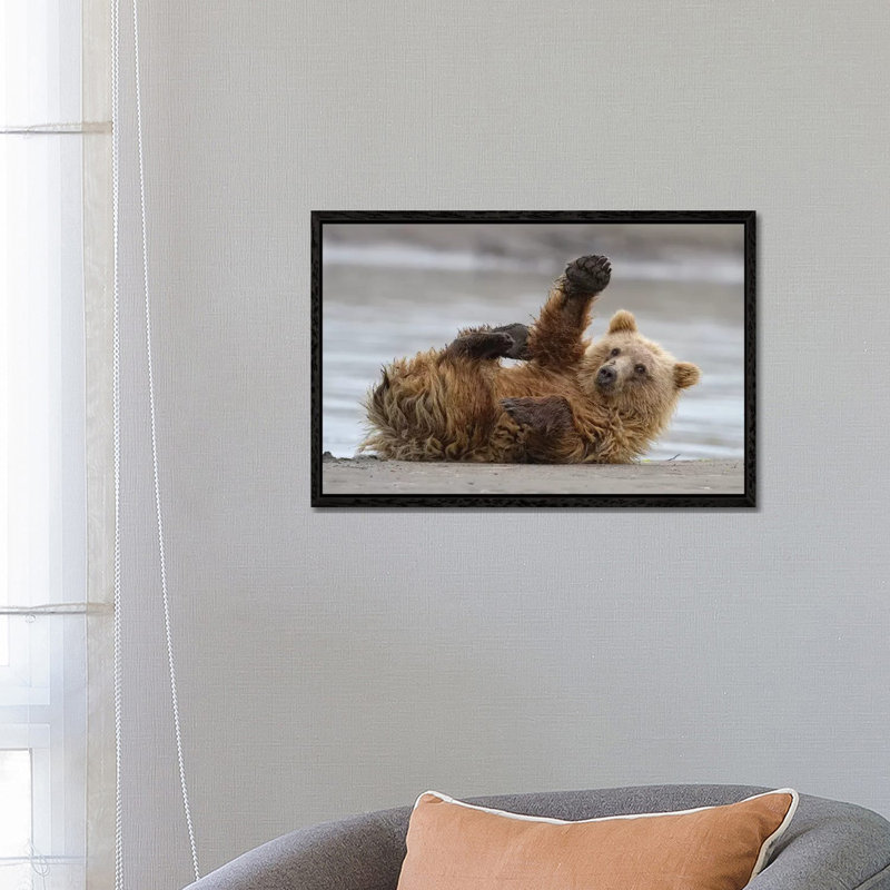 High Five by Alfred Forns - Floater Frame Gallery-Wrapped Canvas Giclée on Canvas, Black