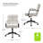 Anagrace Leather Upholstered Swivel Tilt Task Office Chair-541511604