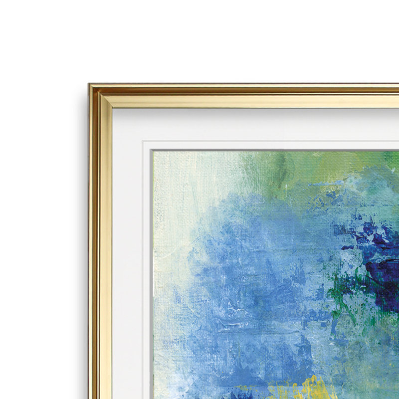 « bouleau », reproduction encadrée, H 28 po x l 28 po x P 2 po, Cadre doré