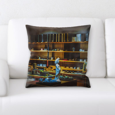 Housse et insert de coussin carré Statue
