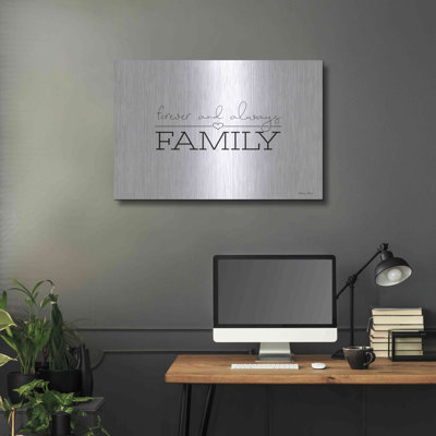 «Forever and Always Family» par Susan Ball, art mural en métal