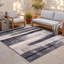 Tapis Shoal moderne à rayures grises et noires brossées, lavable à la machine, antidérapant, à poils courts, pour l'intérieur et l'extérieur, adapté aux animaux domestiques, idéal pour le salon, la chambre, la salle à manger, l'entrée, le corridor ou le bureau.-2083876319