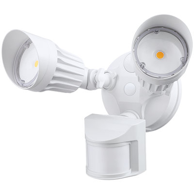 2-Head LED Security Light, Motion Sensor, Dusk to Dawn, 5000K Daylight