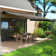 Outsunny Polyester Cover Retractable Patio Awning
