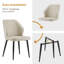 Upholstered Metal Dining Chair-212757549