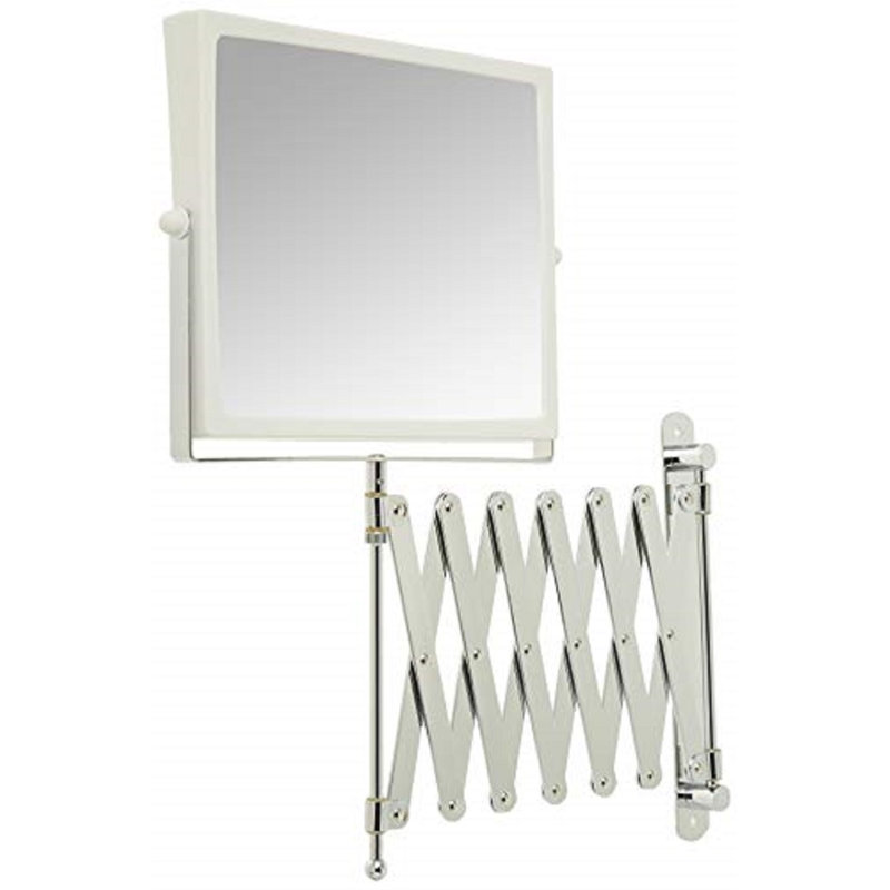 Wasser 8.25" x 6.5" Wall Mount Magnified Extension Makeup Mirror
