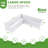Anleolife L-shaped Raised Garden Bed 74''x74''x18'' White-482407627
