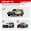 La hotte de rechange de style Avenger est compatible avec le Jeep Wrangler JK JKU Unlimitée noire de 2007 à 2018