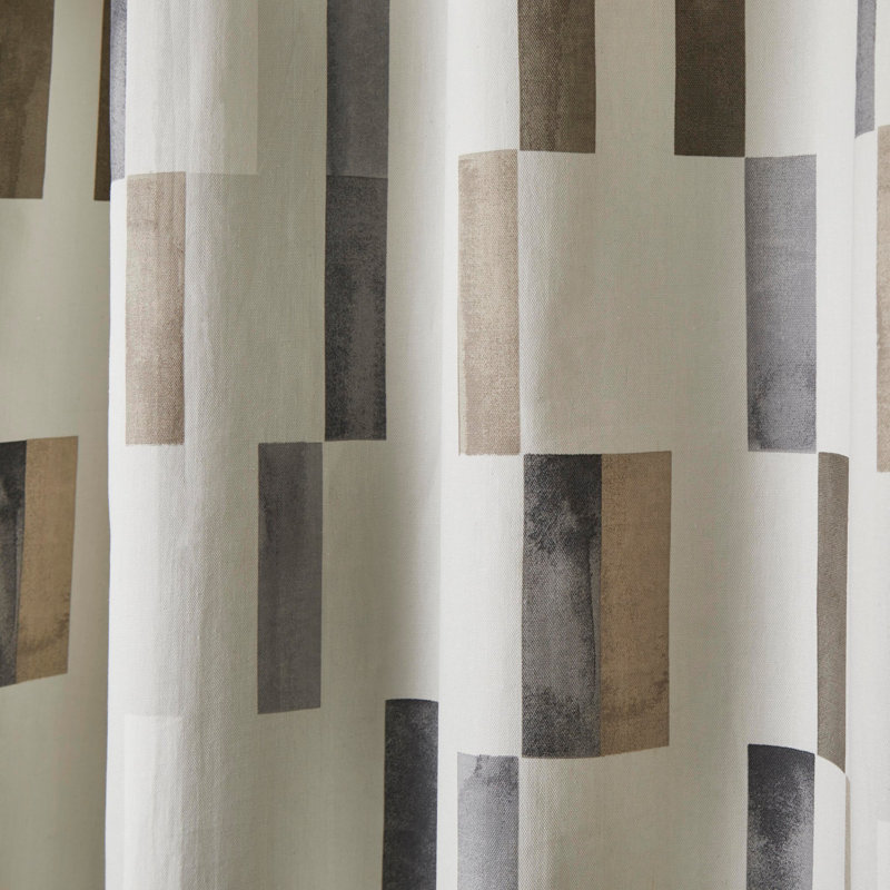 Cotton Semi Sheer Curtain Pair, Width 168 x Drop 229 cm, Natural