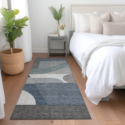 Tapis intérieur / extérieur gris Aeleth 