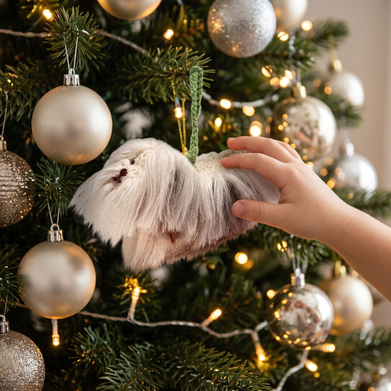 Arcadia Home Havanese Hand-Knit Ornament
