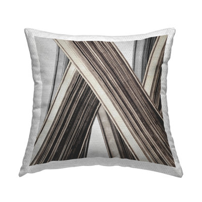 Intersecting Lines Abstract Outdoor Printed Pillow by PI Studio