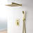 Complete Shower System with Rough-in Valve with 10 Inches Rain Shower Head-116239325