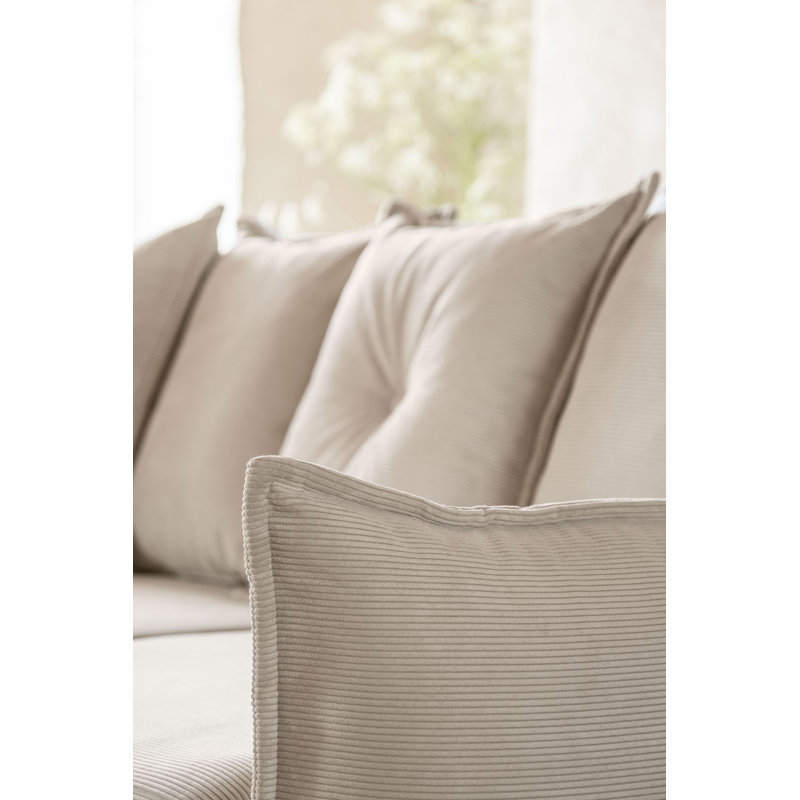 Lazy Lukka 8 Seater Sofa Bed, Beige, Left Hand Facing