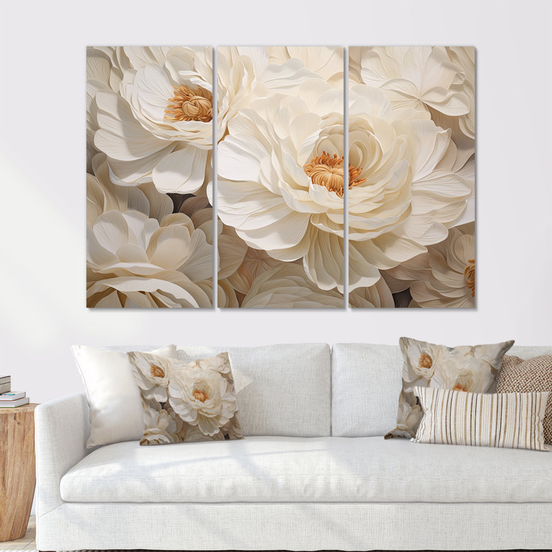 «Ranunculus Radiance Treasure - Ranunculus», ensemble de reproductions d'art mural, Toile tendue, H 28 po x l 36 po x P 1 po