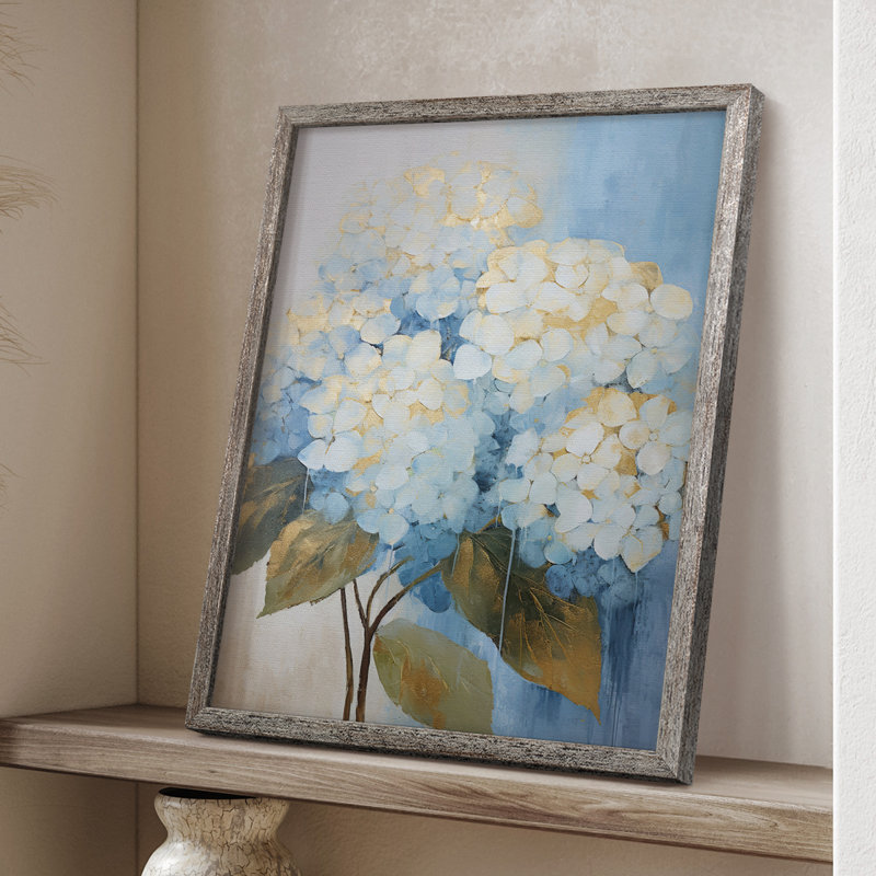 Impression encadrée FLORAL Series XCIX - bois massif, H 15 po x l 12 po