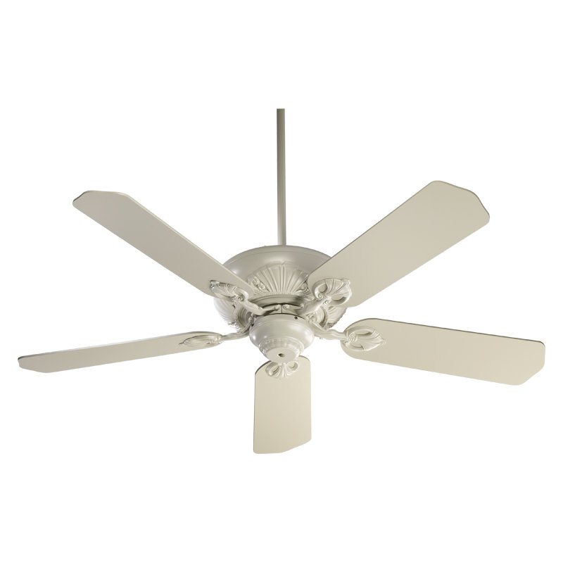 Souza 52'' Ceiling Fan, Antique White with Washed Oak Blades