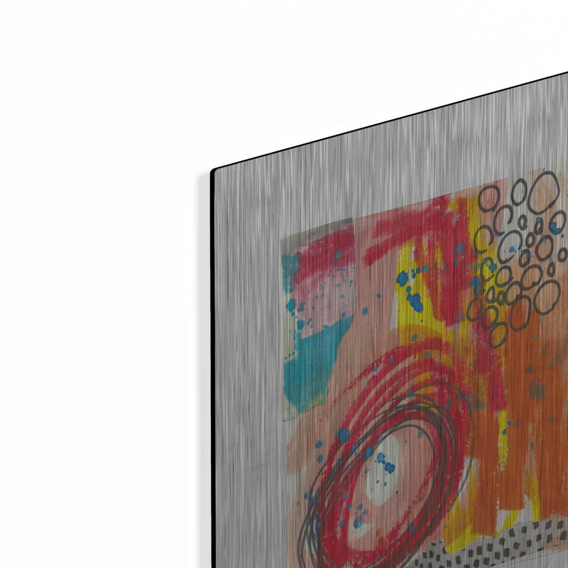 «Wrought Studio ™» Fire II par Courtney Prahl, art mural en métal, H 16 po x l 12 po