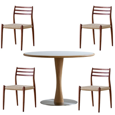 Nordic style modern simple round table sets