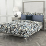 Inman Navy/Blue/Beige Standard Cotton Duvet Cover