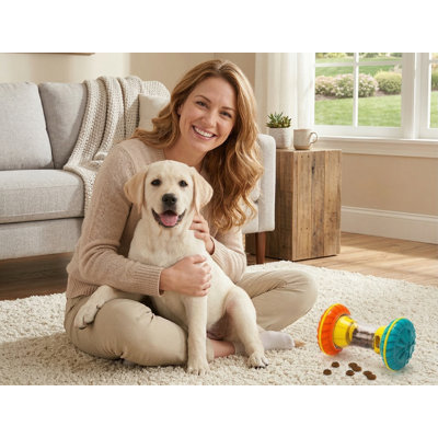 Interactive Dog Puzzle Toy for Boredom Relief, Treat Dispensing Slow Feeder, Enrichment Toy