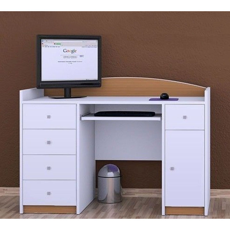 Honey 125cm Computer Desk, Light Brown