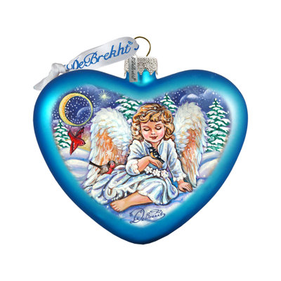 Holiday Splendor 3'' Handmade Glass Holiday Shaped Ornament
