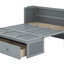 Grand lit escamotable avec port USB et tiroir-375595026