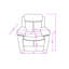 Fauteuil inclinable gris oscillant avec DEL