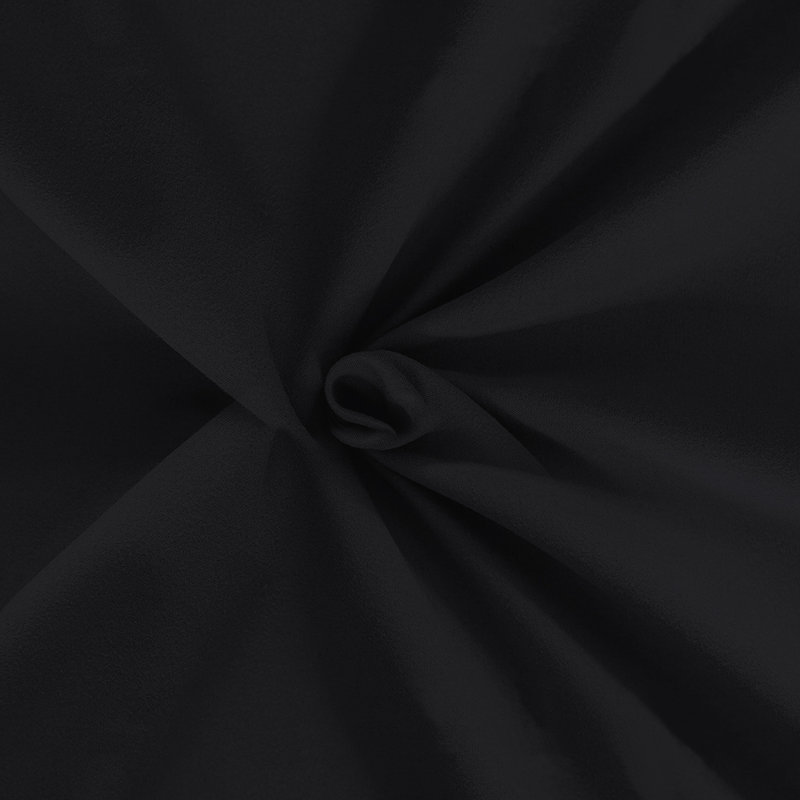 40 cm Soft Brushed Microfiber Extra Deep Fitted Sheet, Double (4'6), Black
