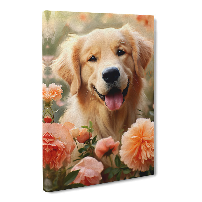 Golden Retriever - No Frame Print, 76cm H x 50cm W x 3cm D