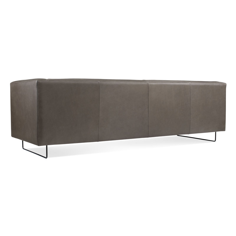 Bonnie Sofa, Ink Genuine Leather, 29" H x 96" W x 33" D