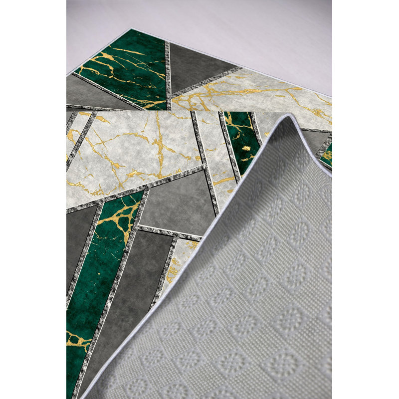 Eco-Friendly Hall Carpet, Grey, 31.5 x 59.1 Inches | 100% Polyester, 650 g/m², 0.2 Inch Pile Height | Antibacterial, Non-Slip PVC Dot Underside, Machine Washable | Perfect for Home Entryways & Living Spaces