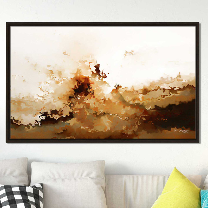 «In All Things. Romans 8:28 ', reproduction d'art sur toile, H 21,5 po x l 33,5 po x P 2 po, Cadre flottant espresso