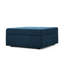 Élégant rangement bleu marine: style avec et tissu moderne roulant, rangement intérieur spacieux, roulettes