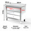 Yolanta 3 Drawer Bedside Table