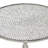 Aluminum Metal Side End Silver Accent Table